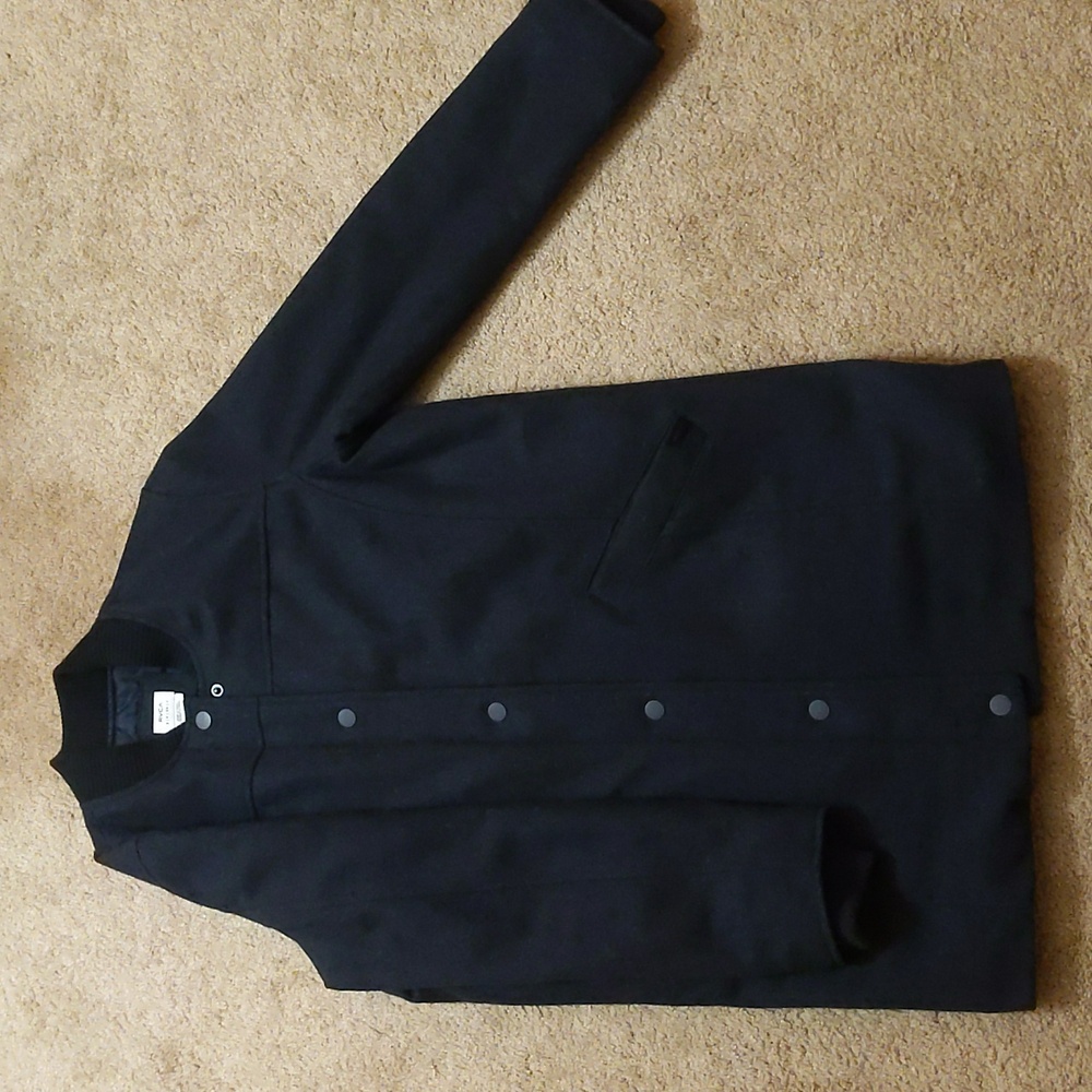 RVCA women's small navy wool blend coat